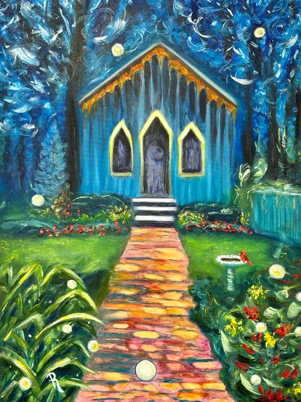 Prattvillage Garden's Little Chapel by Donna Richardson
