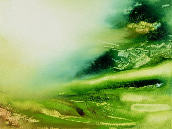 Viridian Expanse (Diptych - right) by Lisa Marie Jakab