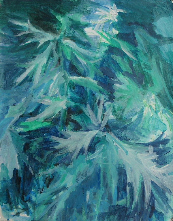 Blue Weed #2 by Regina Silvers