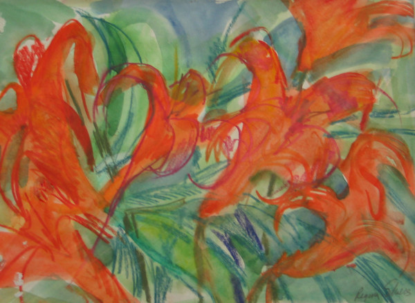 Tiger Lilies by Regina Silvers