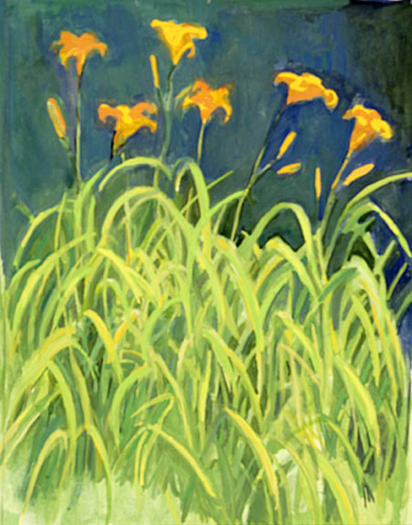 Tiger Lilies by Regina Silvers