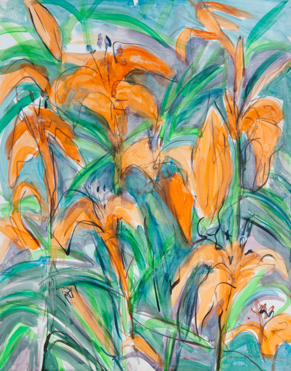 Tiger Lilies by Regina Silvers