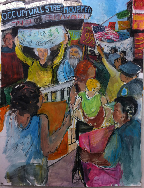 Occupy Wall Street, Times Square #3 by Regina Silvers