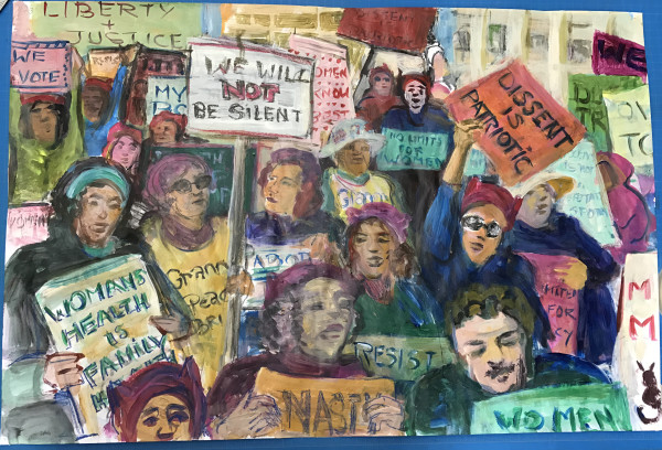 At the Women's March, Dag Plaza #3 by Regina Silvers