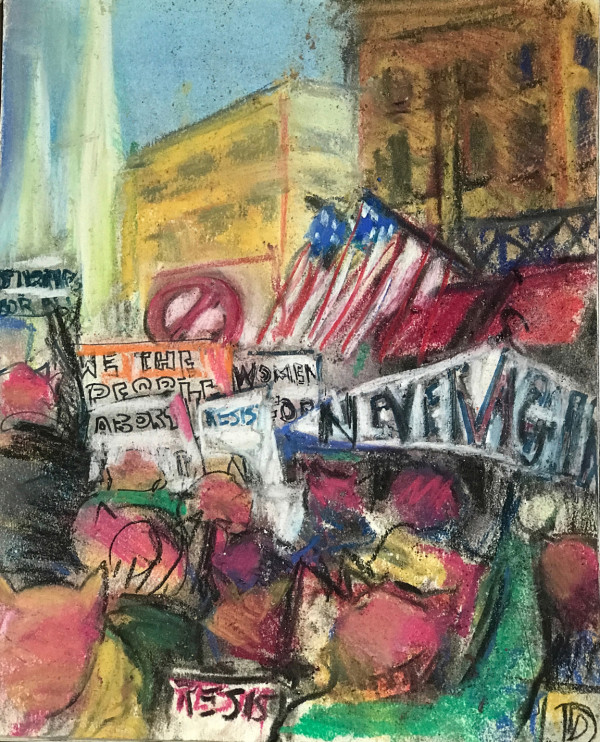 At the Women's March, 5th Avenue #6 by Regina Silvers