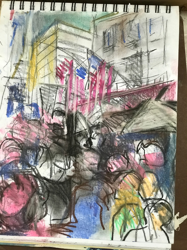 At the Women's March, 5th Avenue #7 by Regina Silvers