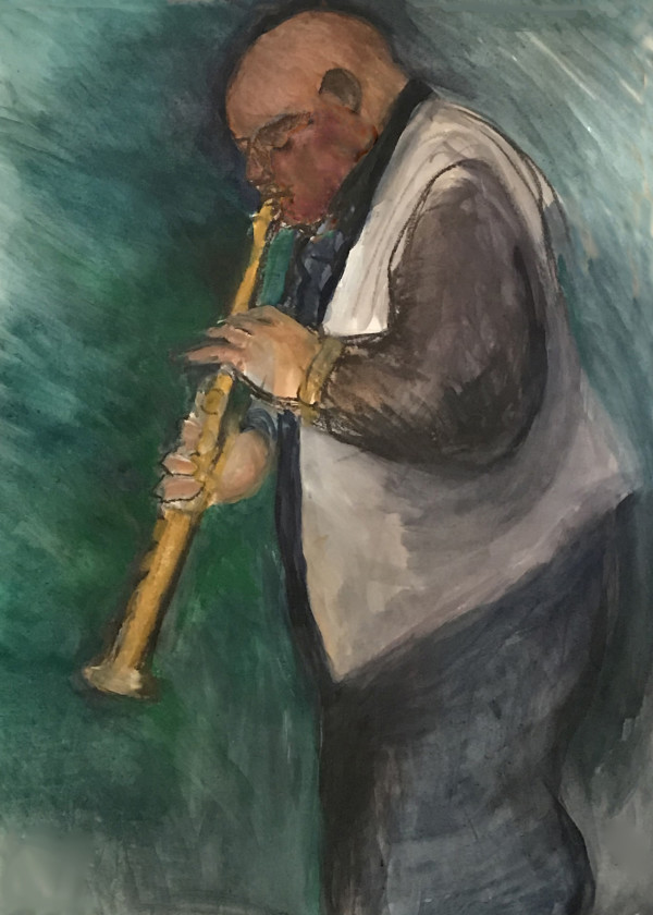 Horn Player #2 by Regina Silvers