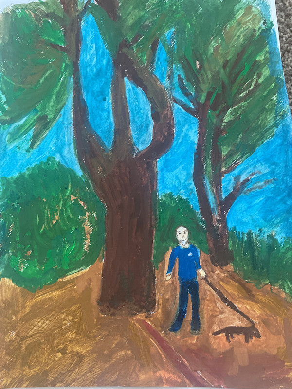 Walk in the park with Poppy by Clare Purkiss, Image 1.