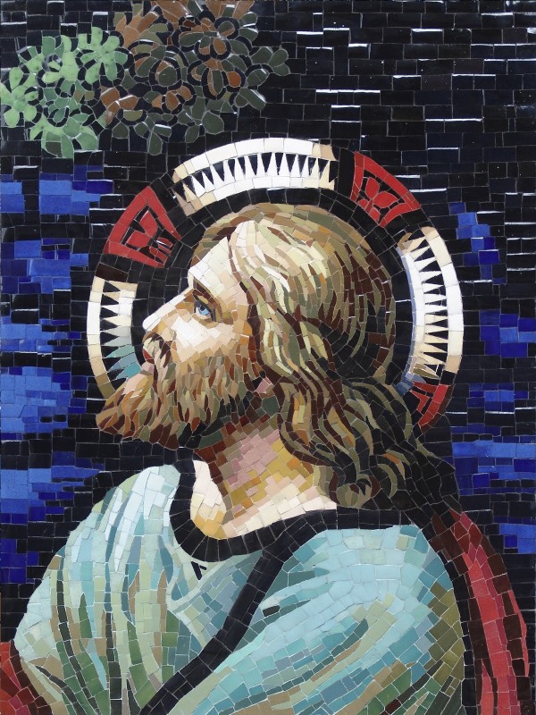 Jesus praying in the Garden of Gethsemane 01 1/4 by Mai Van Nhon