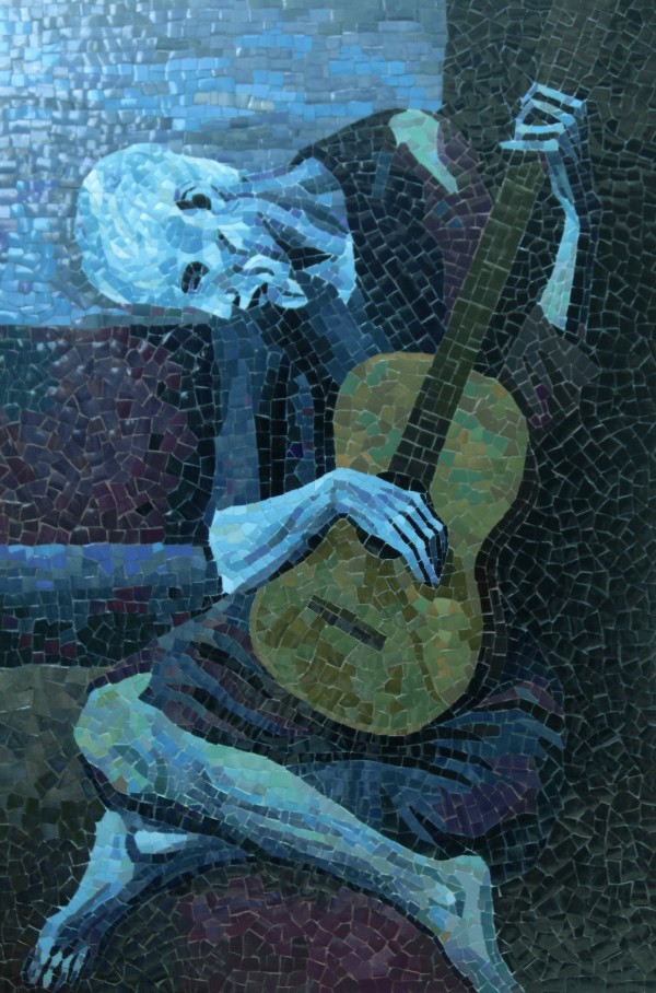 The Old Guitarist (after Picasso) by Mai Van Nhon