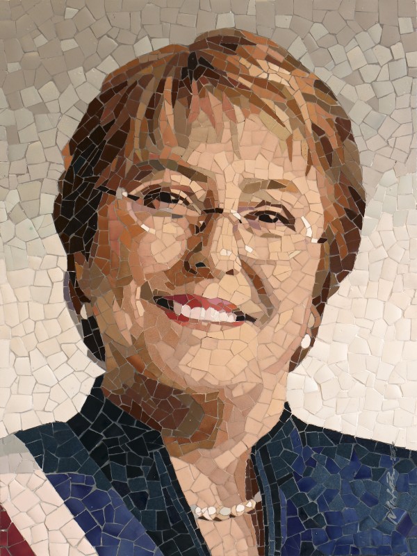 Michelle Bachelet  -President of the Republic of Chile by Mai Van Nhon