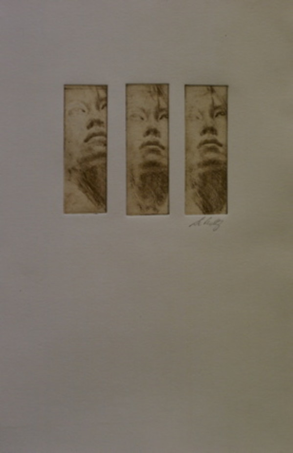 Untitled (3 faces) by Suzy Schultz