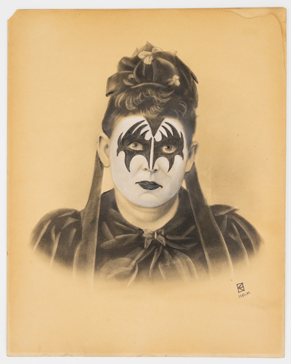 Old Timey KISS Lady- 69 by Chris Heck