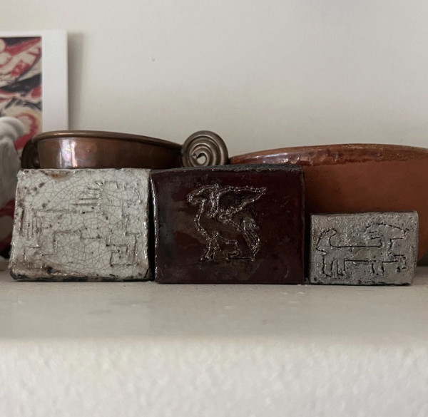 Raku Tiles by Elianah Sukoenig