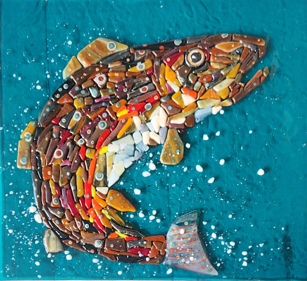 Brown Trout Wall Panel by Ashley Akerlund