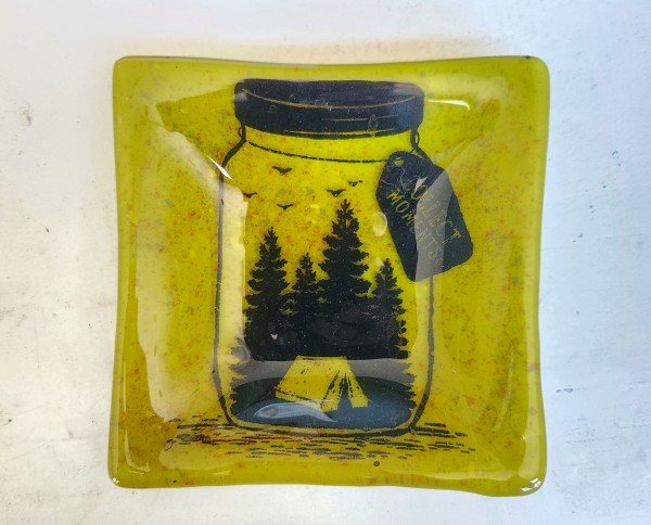 Make Memories Chartreuse Dish by Ashley Akerlund