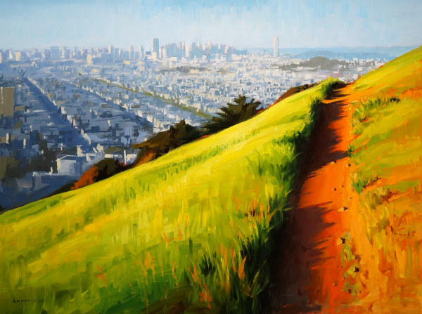 Path Before Sunset, Bernal Heights by David Andrew Nishita Cheifetz