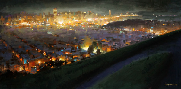 Nightfall Path, Bernal Heights by David Andrew Nishita Cheifetz