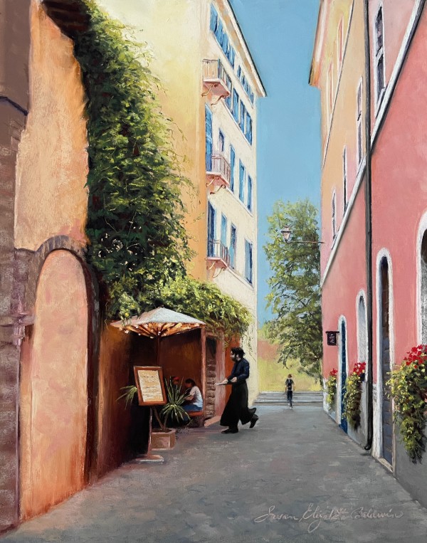 Early Lunch in Trastevere by Susan E Baldwin