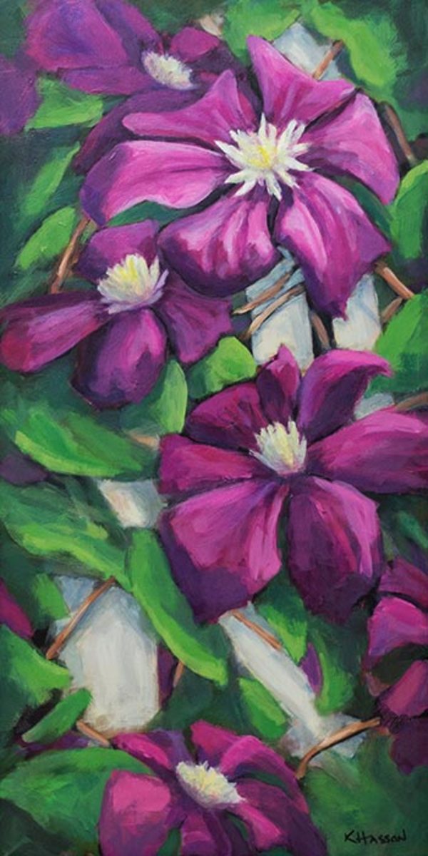 Climbing Clematis by Krista Hasson