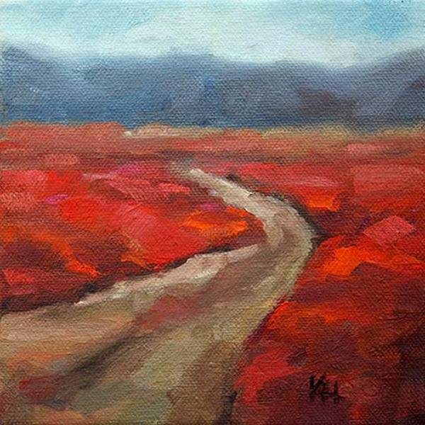 Blueberry field in the fall by Krista Hasson, Image 1.