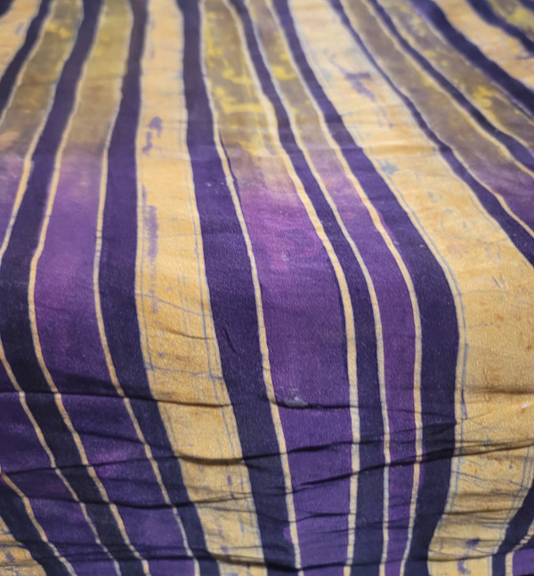 Batik Silk Scarf - Earth n Purple by Shayee Arts