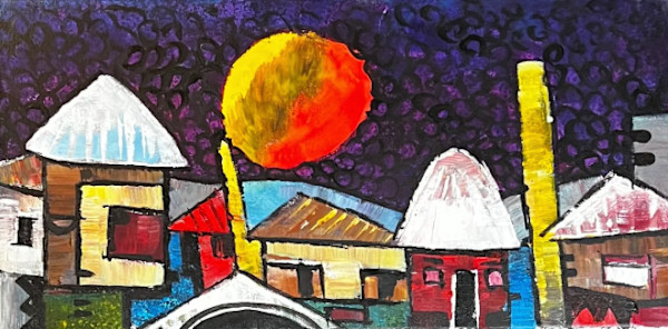 A VILLAGE IN MY DREAM I by Shayee Arts