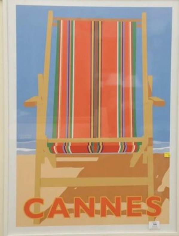 3 posters Cannes, Monte Carlo, Santa Monica by Johanna Kriesel