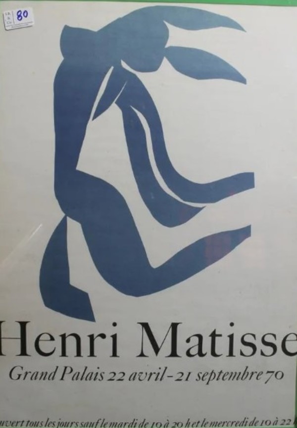 Grand Palais Poster 1970 Mourlot by Henri Matisse
