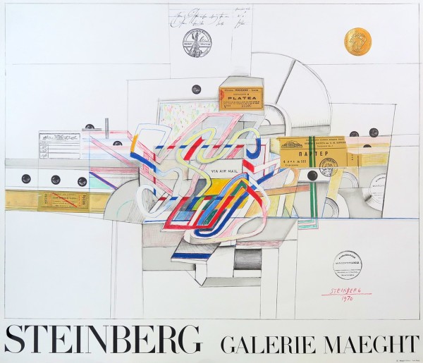 Galerie Maeght Poster by Saul Steinberg