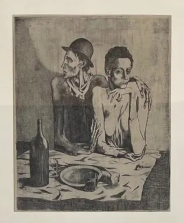 Le repas frugal by Pablo Picasso