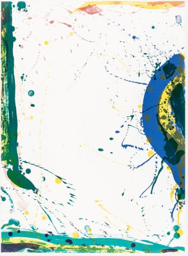 Untitled from Poemes dans le ciel by Sam Francis