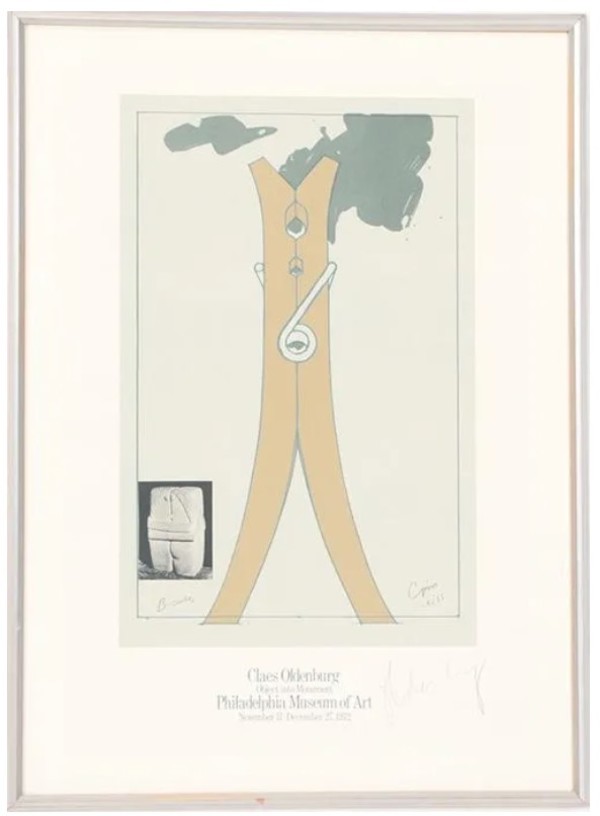 Clothespin (Philadelphia Museum poster) by Claes Oldenburg