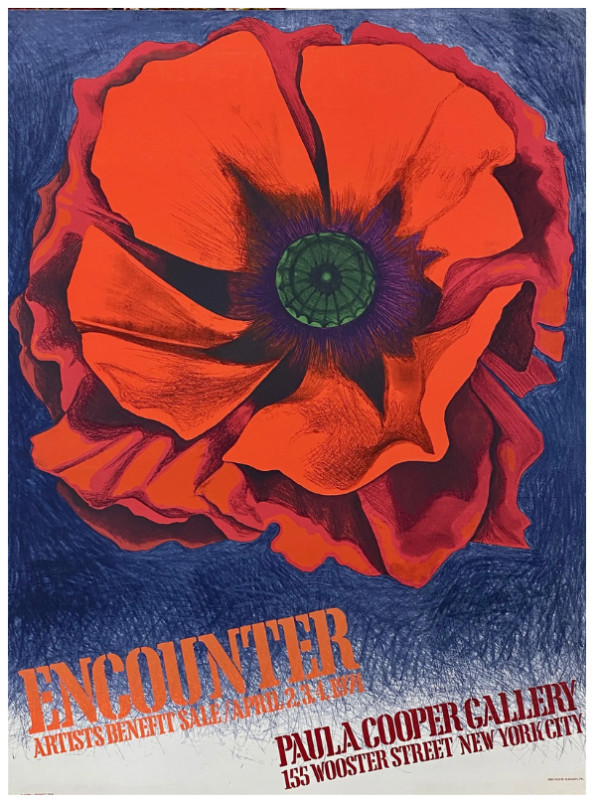 Encounter Paula Copper Gallery poster by Lowell Nesbitt