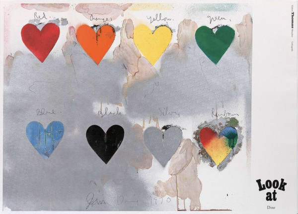 8 Hearts (Look At) by Jim Dine