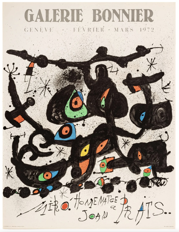 Galerie Bonnier / Homenatje a Joan Prats by Joan Miro