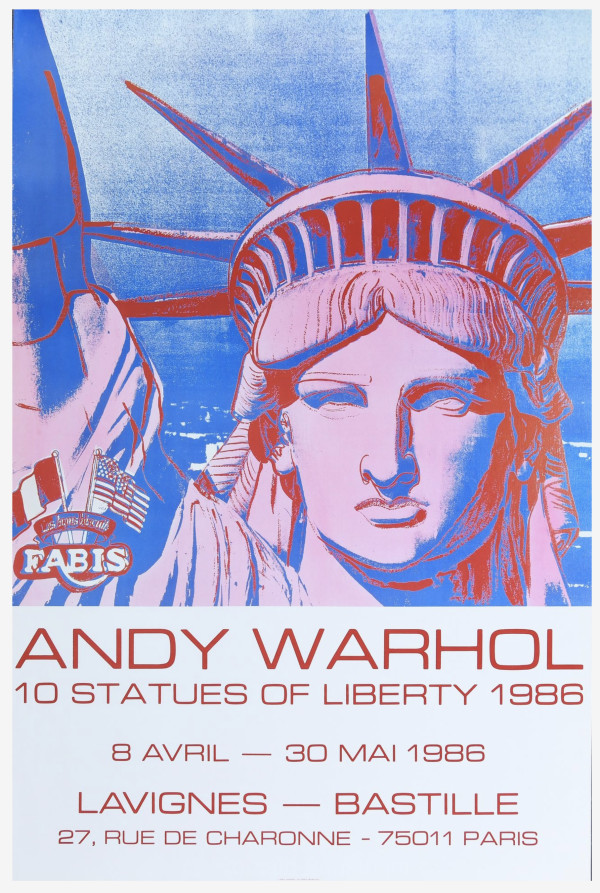 10 statues of Liberty Lavignes - Bastille by Andy Warhol