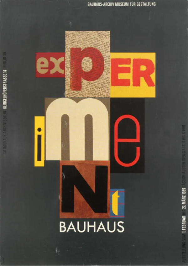 Experiment Bauhaus Dessau Poster by Nicolaus Ott, Bernard Stein