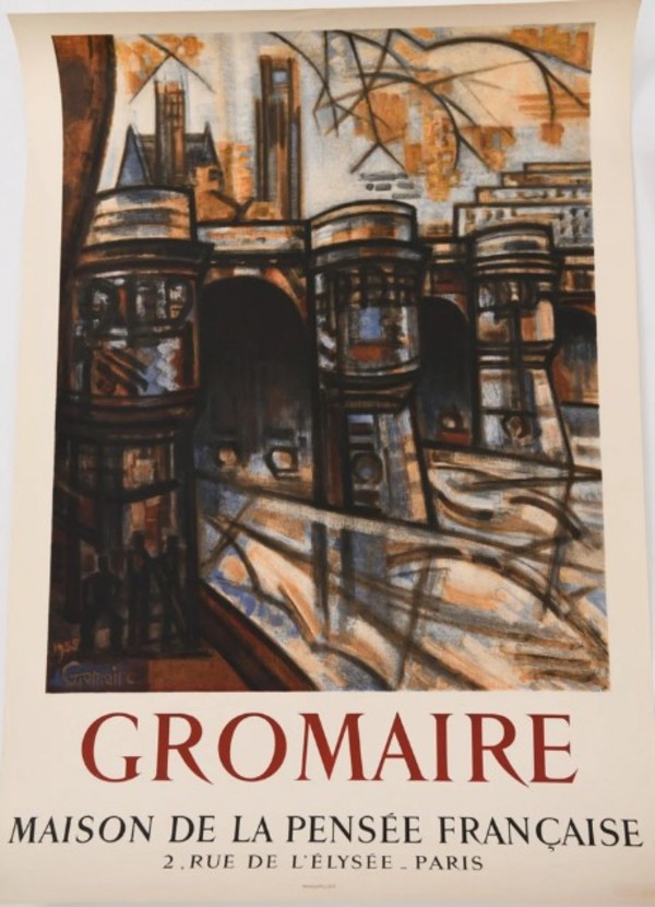 Poster exposition Maison de la Pensee Française by Marcel Gromaire