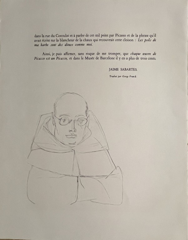 Portrait Of Jaime Sabartès by Pablo Picasso