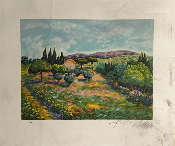 Paysage du Lubéron (copy) by Claude Chevalley