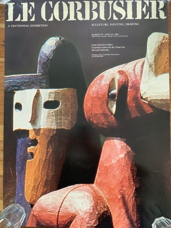 Centennial Exhibition Poster Harvard 1987 by Le Corbusier