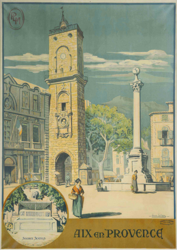 Aix en Provence PLM poster by Jean Julien