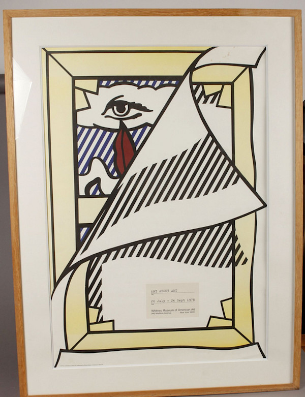 Art about Art Whitney Museum Poster 1978 by Roy Lichtenstein