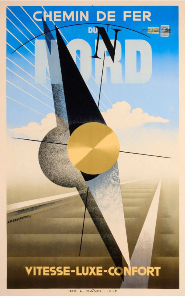 Chemin de Fer du Nord Poster by Cassandre