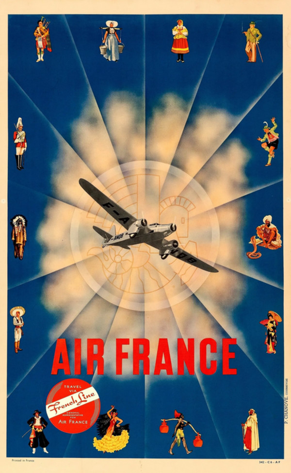 AIr France Travel Poster