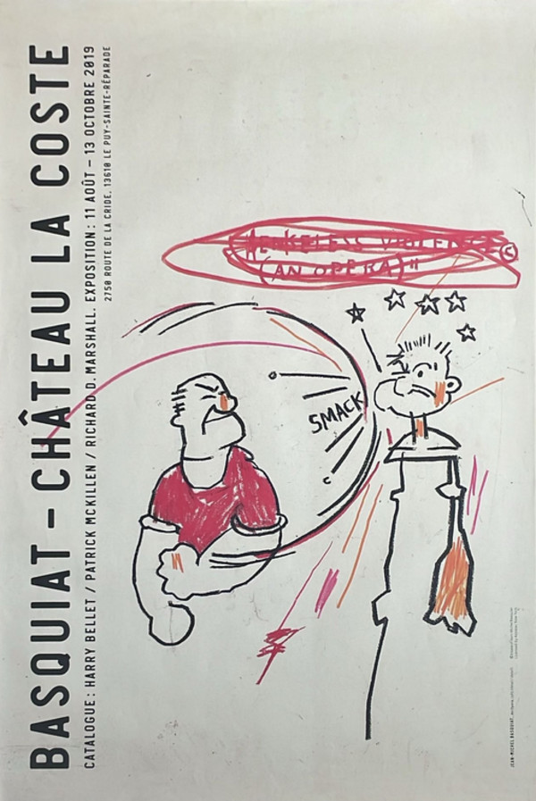 Poster for the exhibition "Basquiat - Château La Coste" (2019) by Jean Michel Basquiat, Image 1.