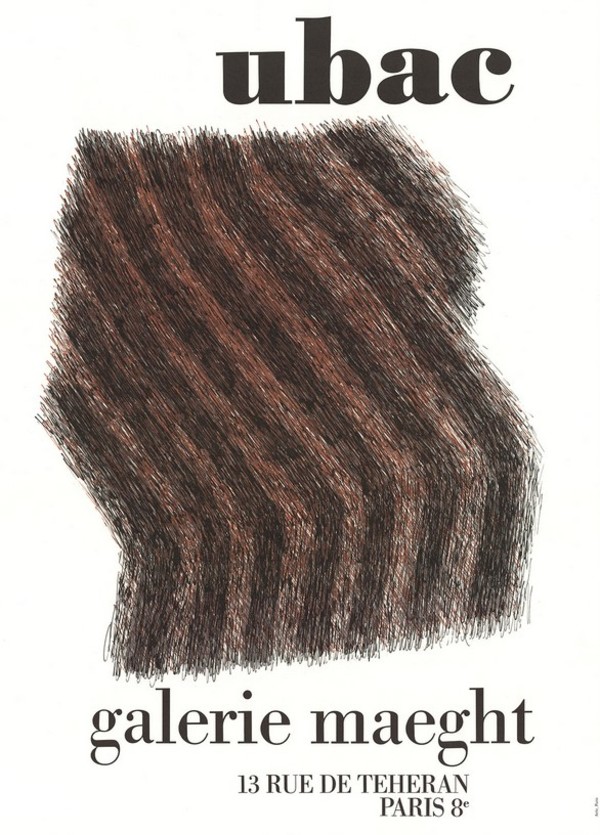 UBAC Galerie Maeght Exhibition poster by Raoul Ubac
