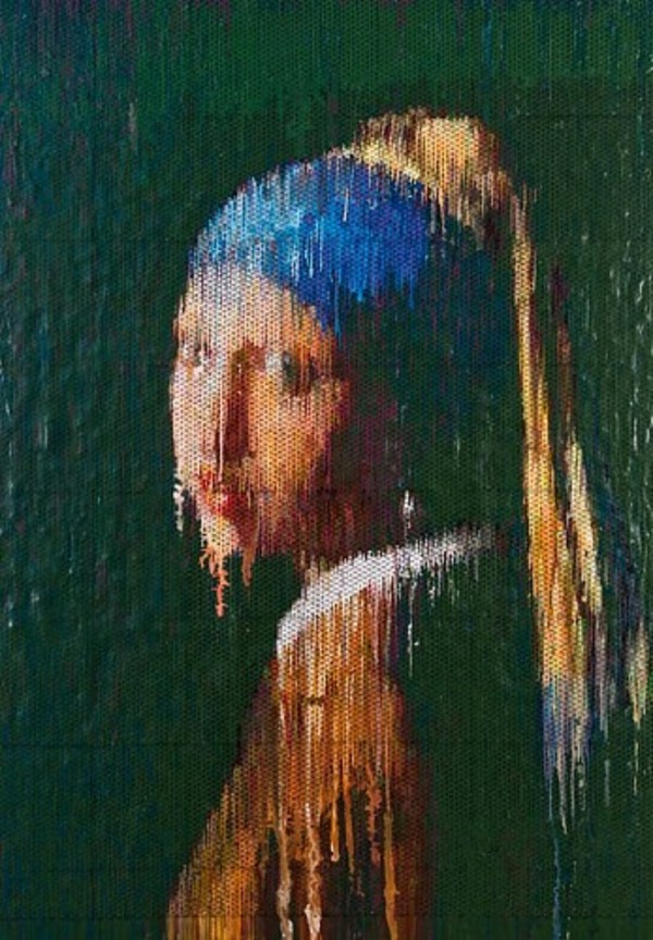 Girl with a Pearl Earring Interpreted (impression) by Bradley Hart Studio Inc