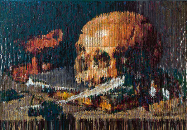 Still Life with a Skull and a Writing Quill (Impression) by Bradley Hart Studio Inc